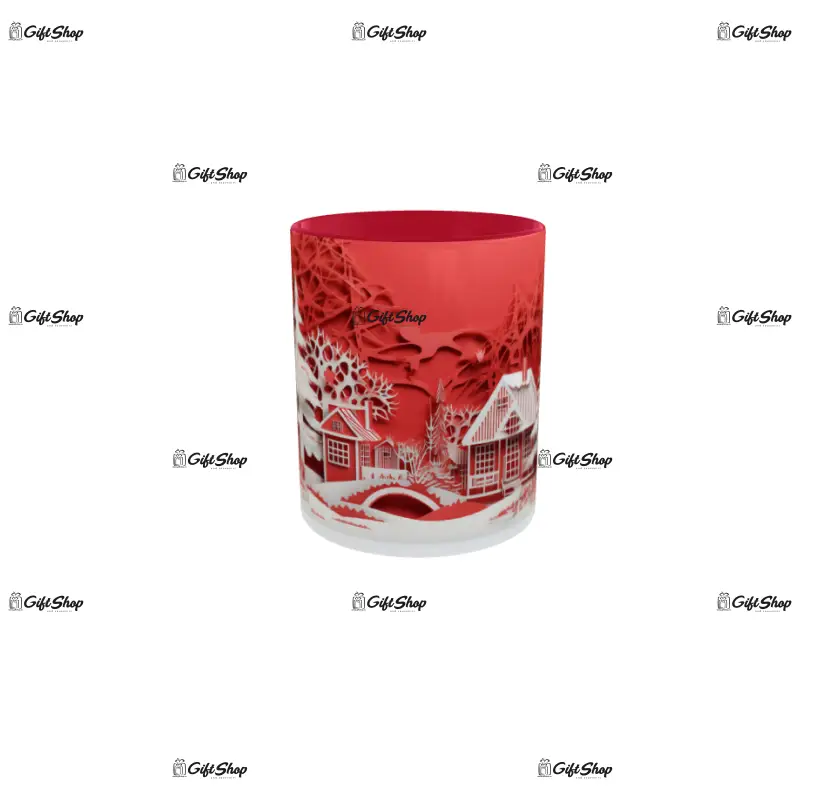 Iarna decor, cana din ceramica, 330ml, model cgs1793